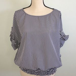 Blue & white Michael Kors blouse